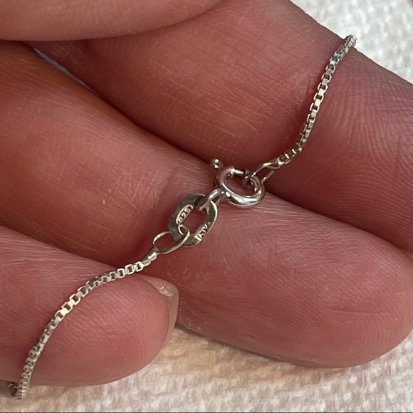 .925 Sterling Silver heart Necklace/Pendant - Picture 3 of 5